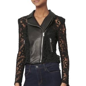 Iro Lace Moto Leather Jacket